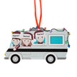 Custom Name Chritsmas Bus Ornament - handmade