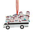 Custom Name Chritsmas Bus Ornament - handmade