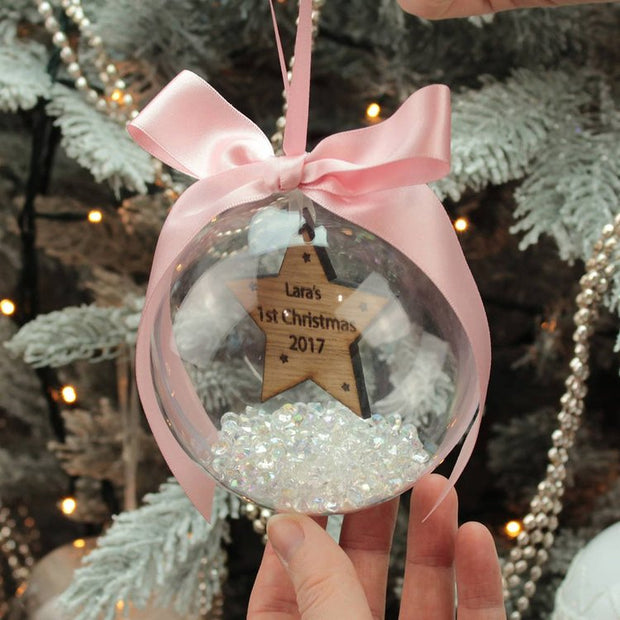 Custom Star Bottle Ornament - handmade