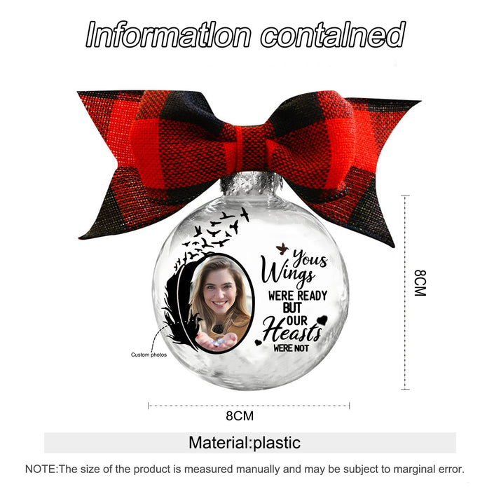 Custom Photo Christmas Ornament - handmade