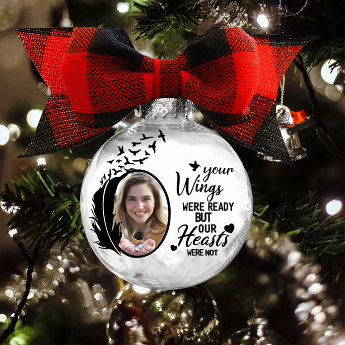 Custom Photo Christmas Ornament - handmade