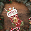Custom Photo Christmas Sock Ornament - handmade