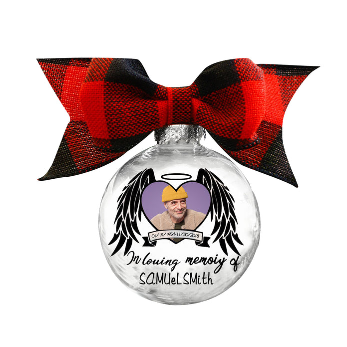 Custom Photo Christmas Ornament - handmade