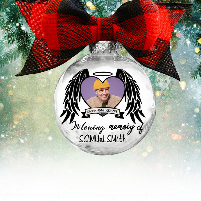 Custom Photo Christmas Ornament - handmade