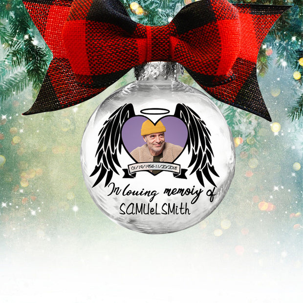 Custom Photo Christmas Ornament - handmade
