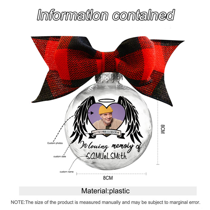 Custom Photo Christmas Ornament - handmade