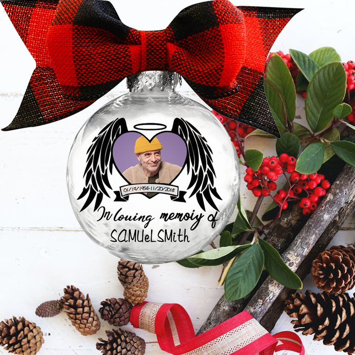 Custom Photo Christmas Ornament - handmade