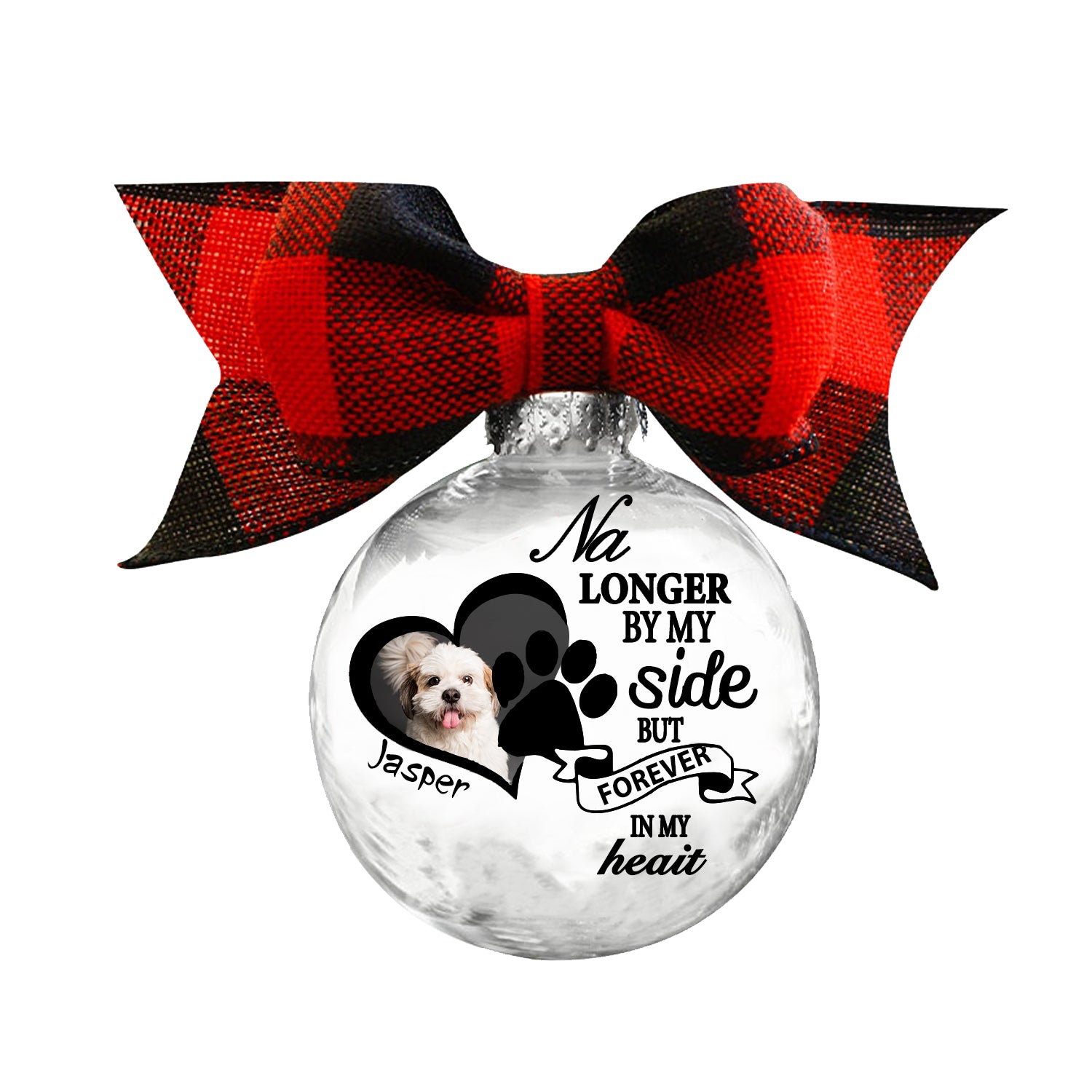 Custom Photo Christmas Ornament - handmade