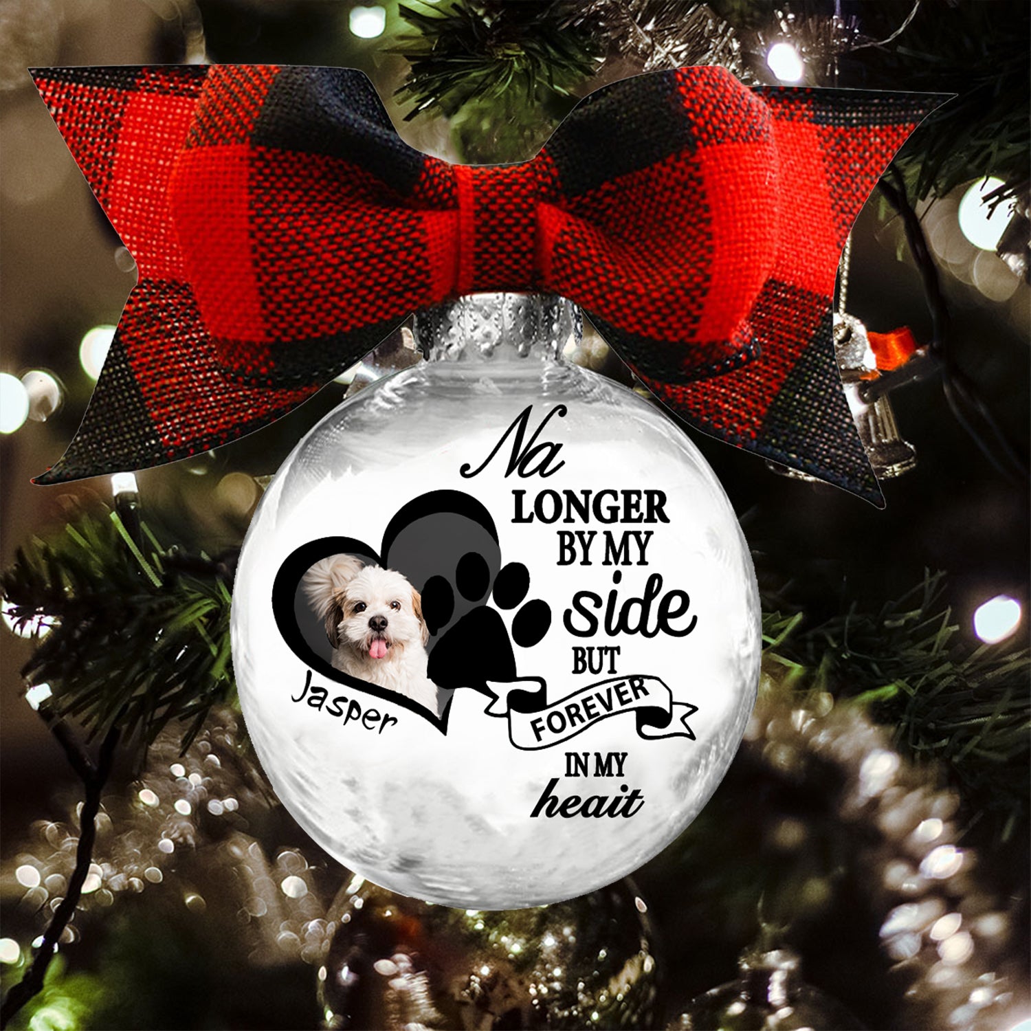 Custom Photo Christmas Ornament - handmade