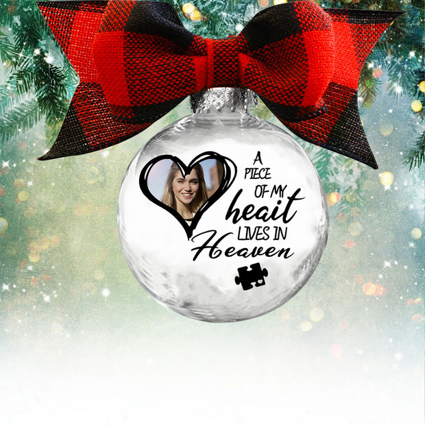 Custom Photo Christmas Ornament - handmade