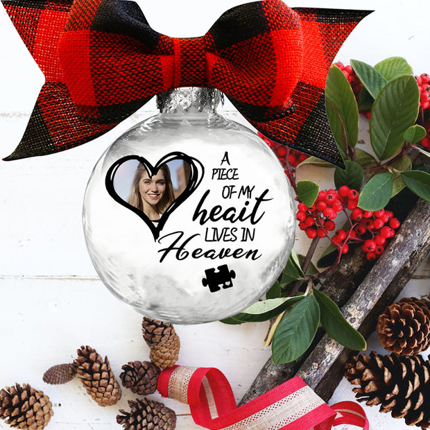 Custom Photo Christmas Ornament - handmade