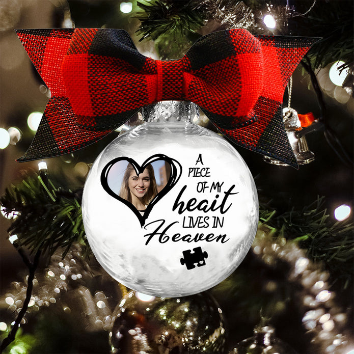 Custom Photo Christmas Ornament - handmade