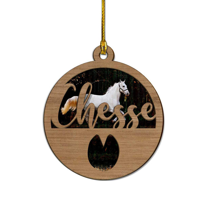 Personalised Wooden Photo Christmas Ornament - handmade