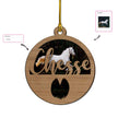 Personalised Wooden Photo Christmas Ornament - handmade