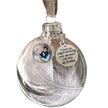Custom Photo Feather Bottle Ornament - handmade