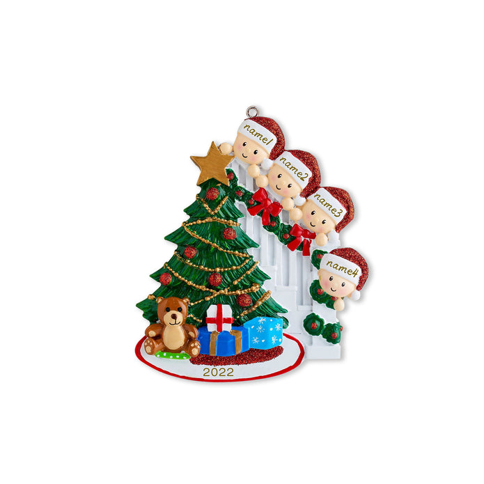 Custom Name Christmas Ornament - handmade