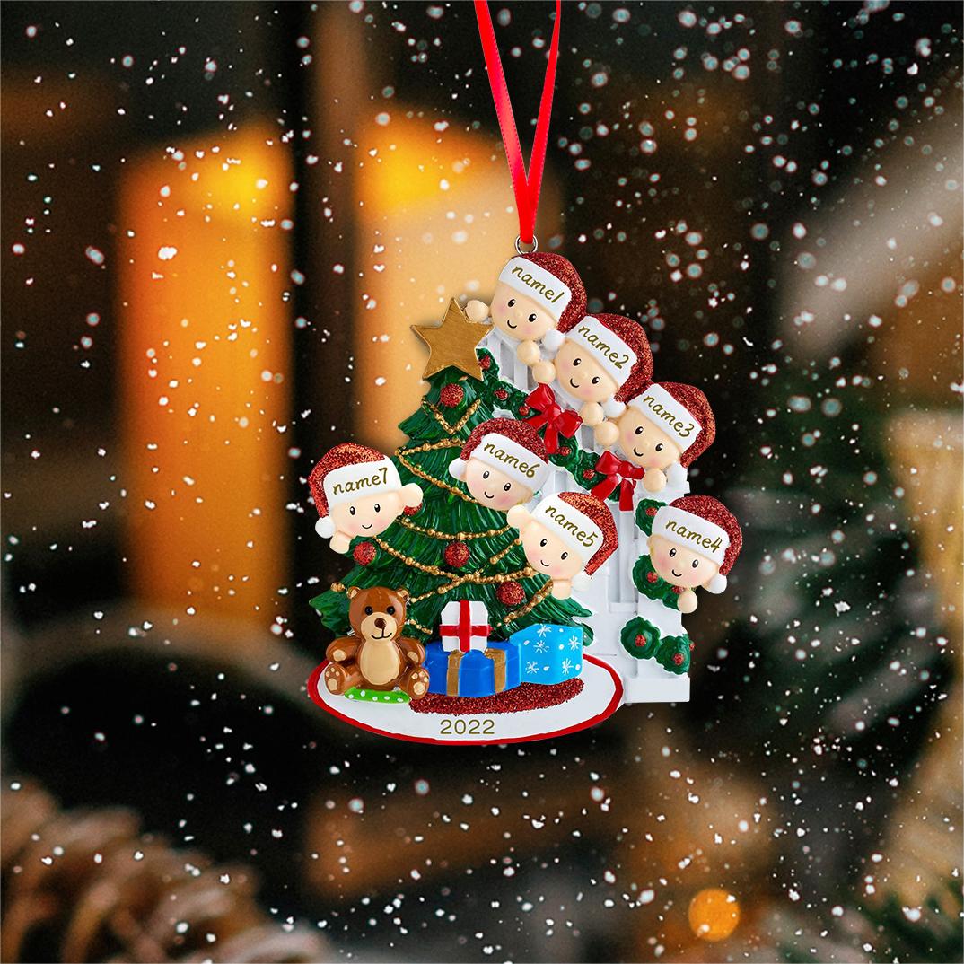 Custom Name Christmas Ornament - handmade