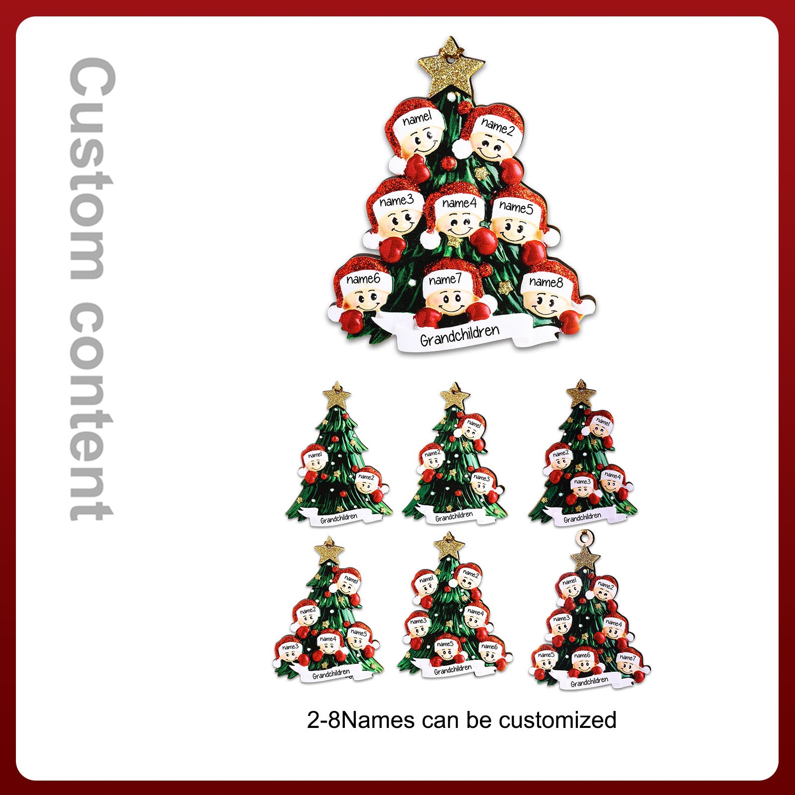 Christmas Decoration Custom Christmas Tree Ornament - handmade