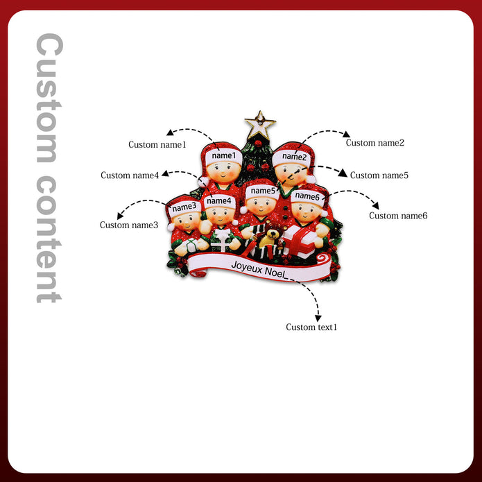 Custom Christmas Tree Ornament - handmade