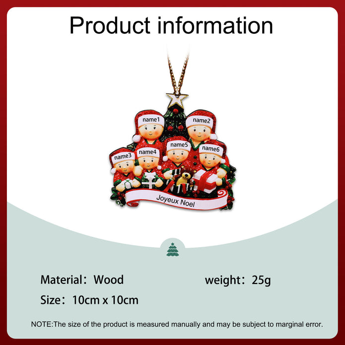 Custom Christmas Tree Ornament - handmade