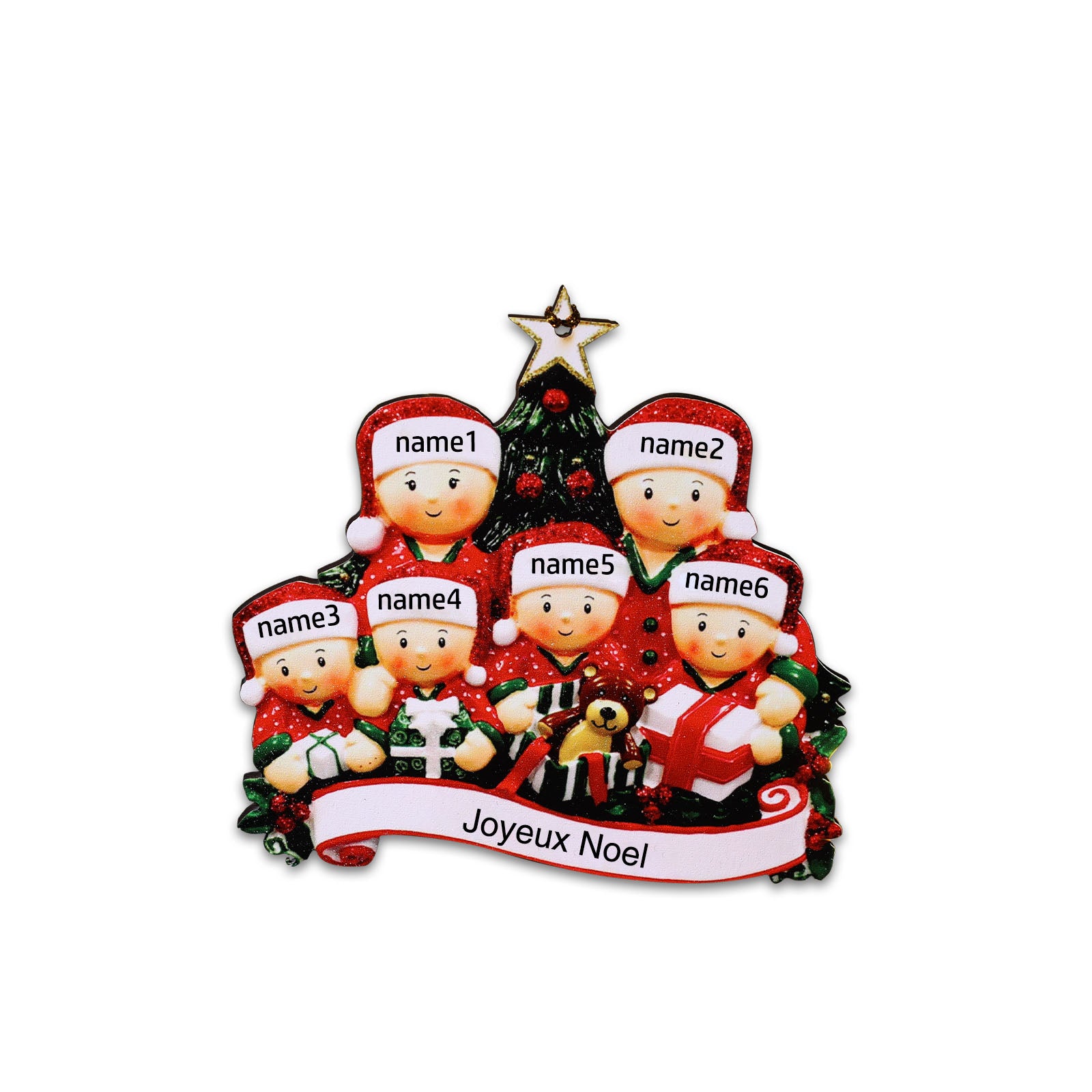 Custom Christmas Tree Ornament - handmade