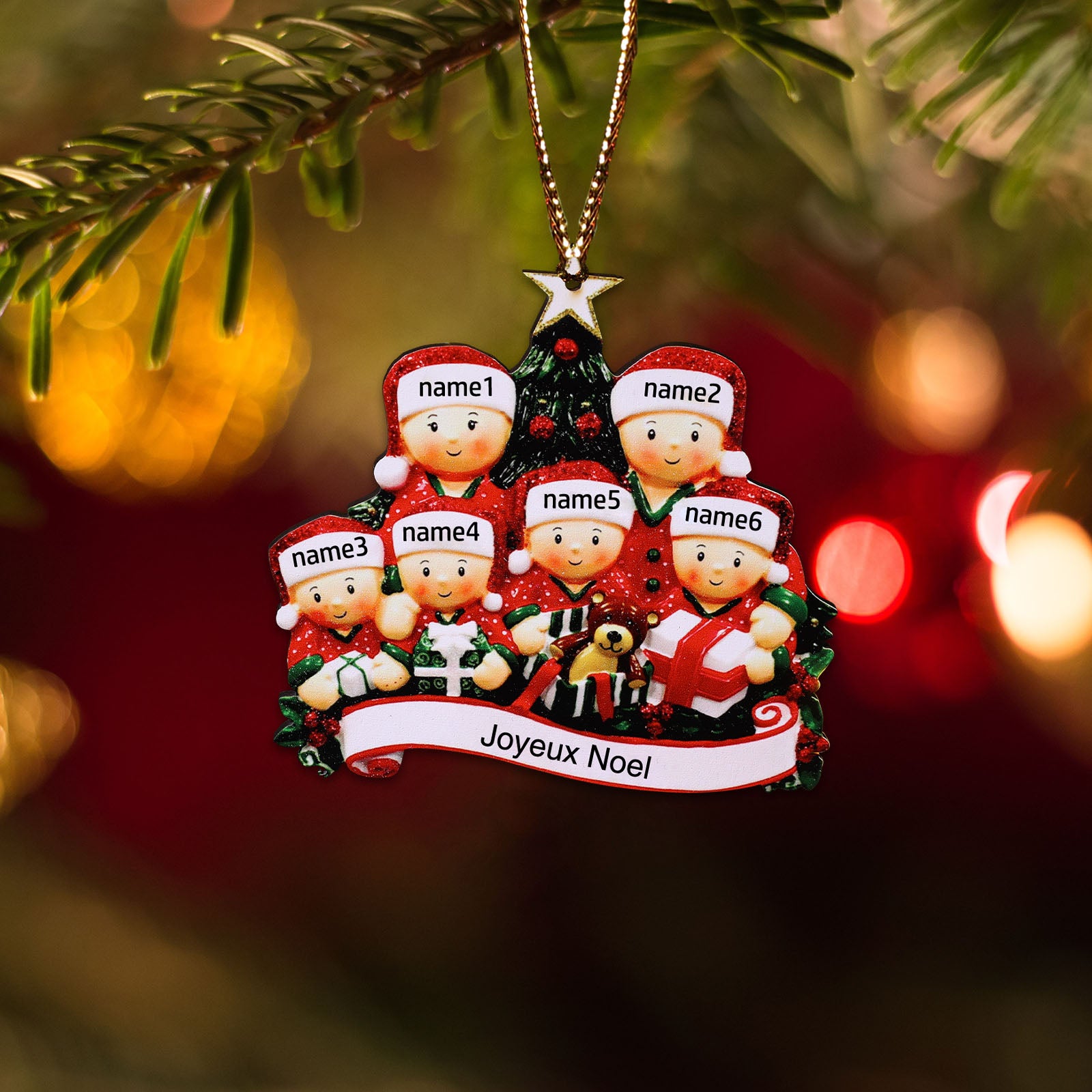 Custom Christmas Tree Ornament - handmade