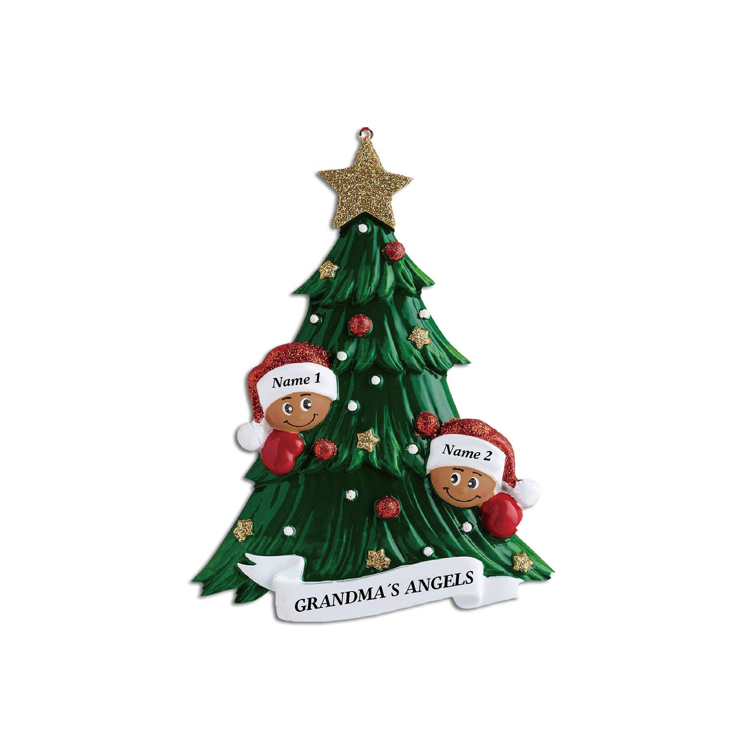 Custom Name Christmas Tree Ornament - handmade
