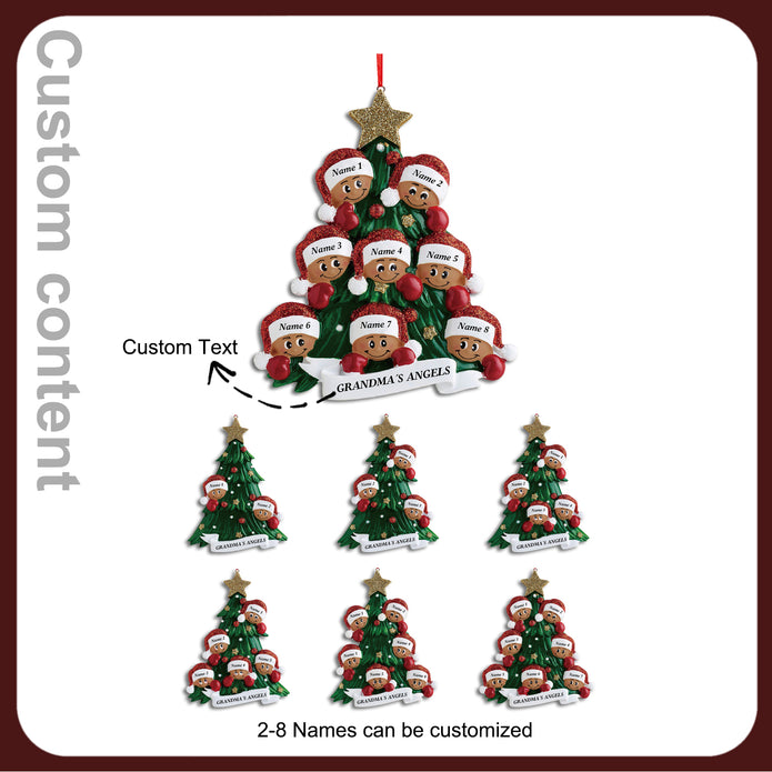 Custom Name Christmas Tree Ornament - handmade