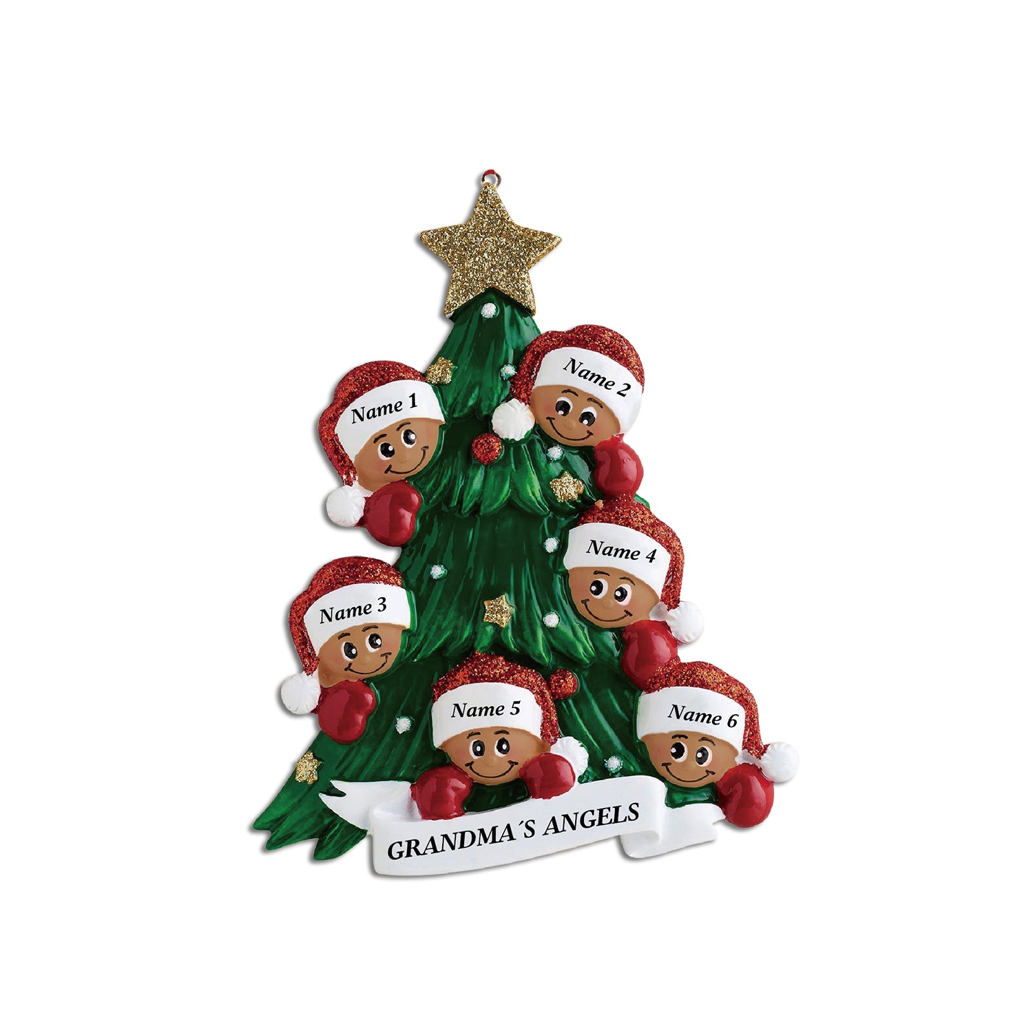 Custom Name Christmas Tree Ornament - handmade