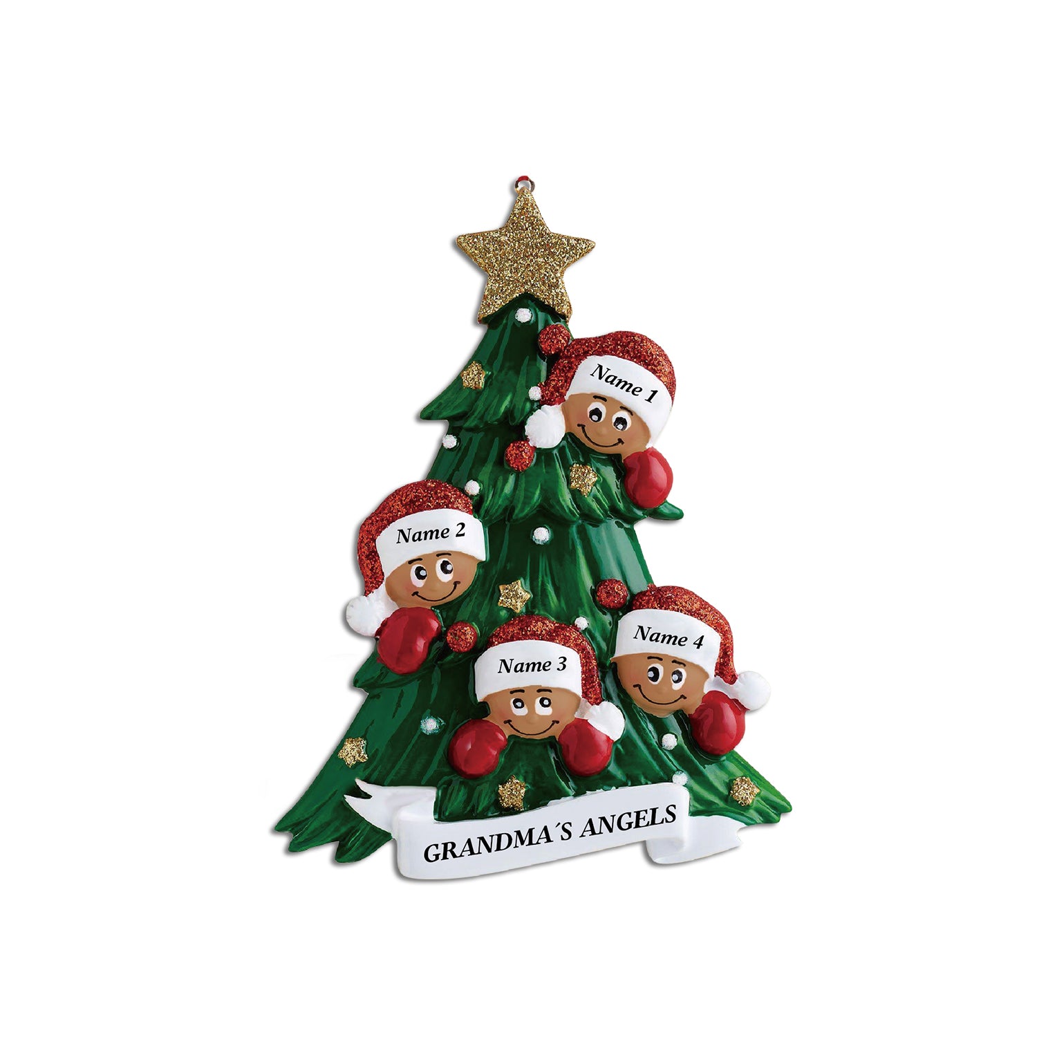 Custom Name Christmas Tree Ornament - handmade