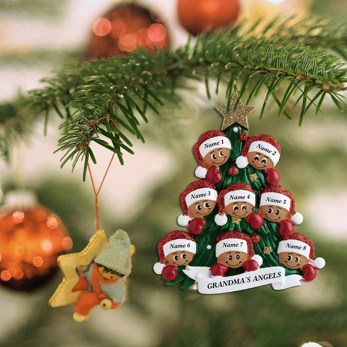 Custom Name Christmas Tree Ornament - handmade