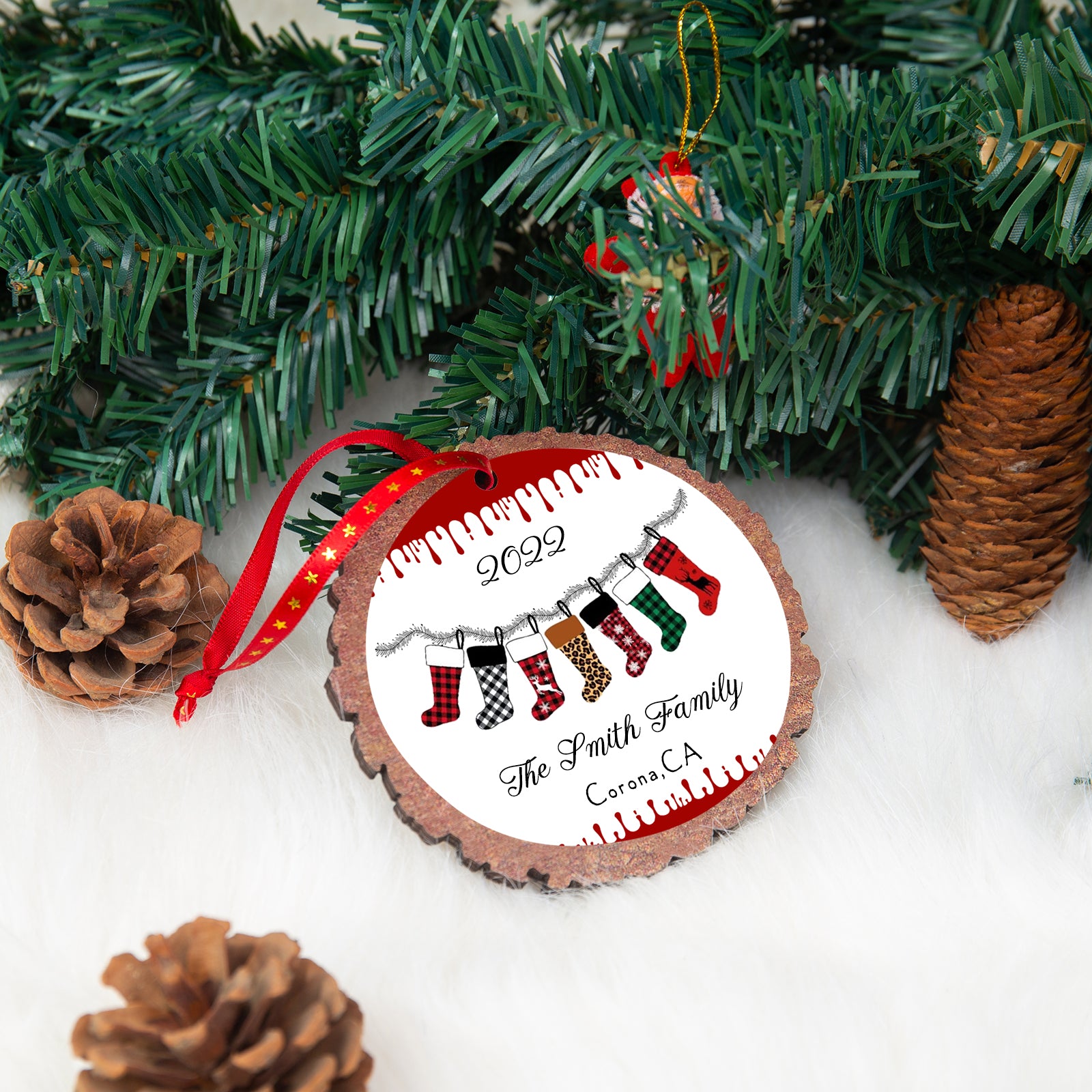 Personalised Photo Christmas Ornament - handmade