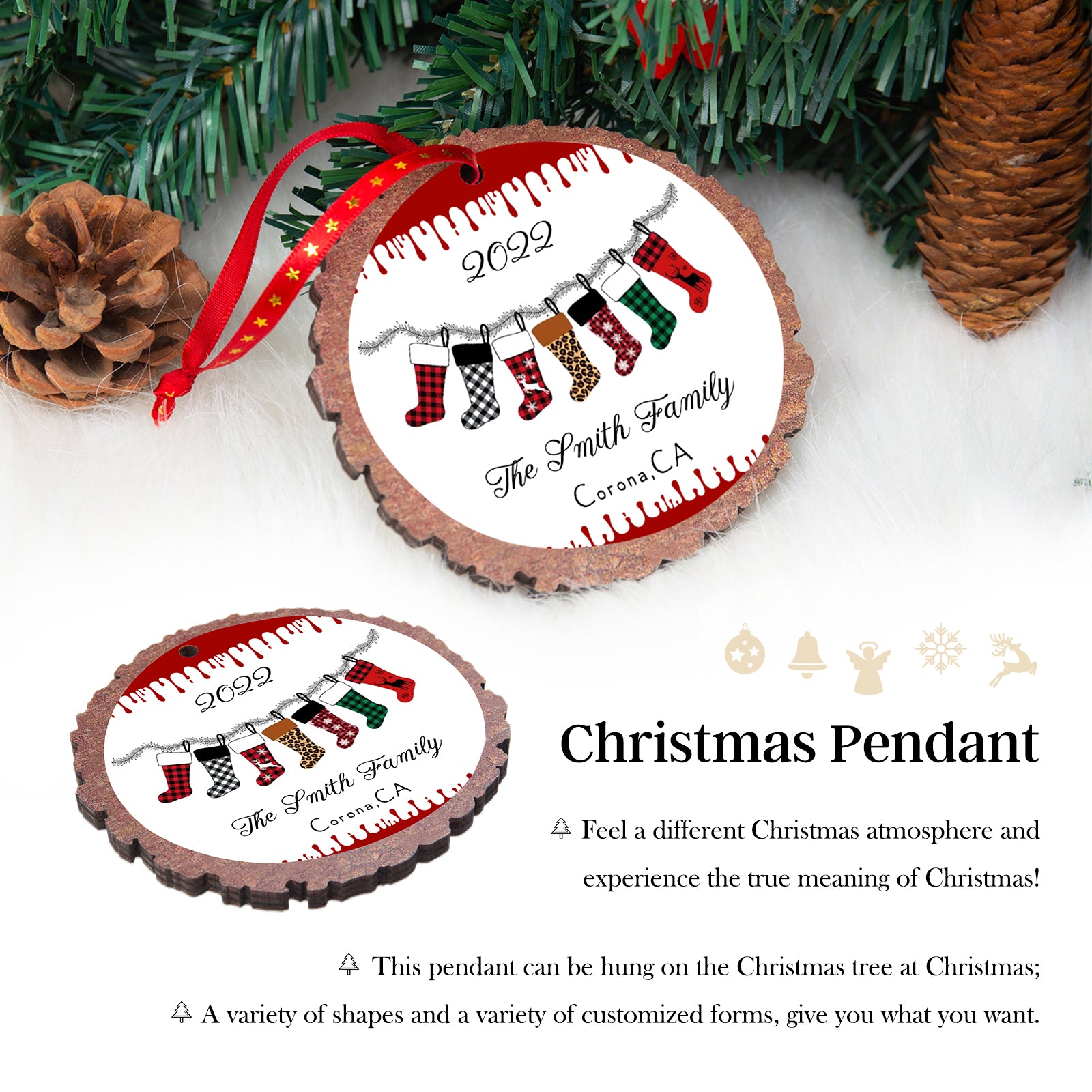 Personalised Photo Christmas Ornament - handmade