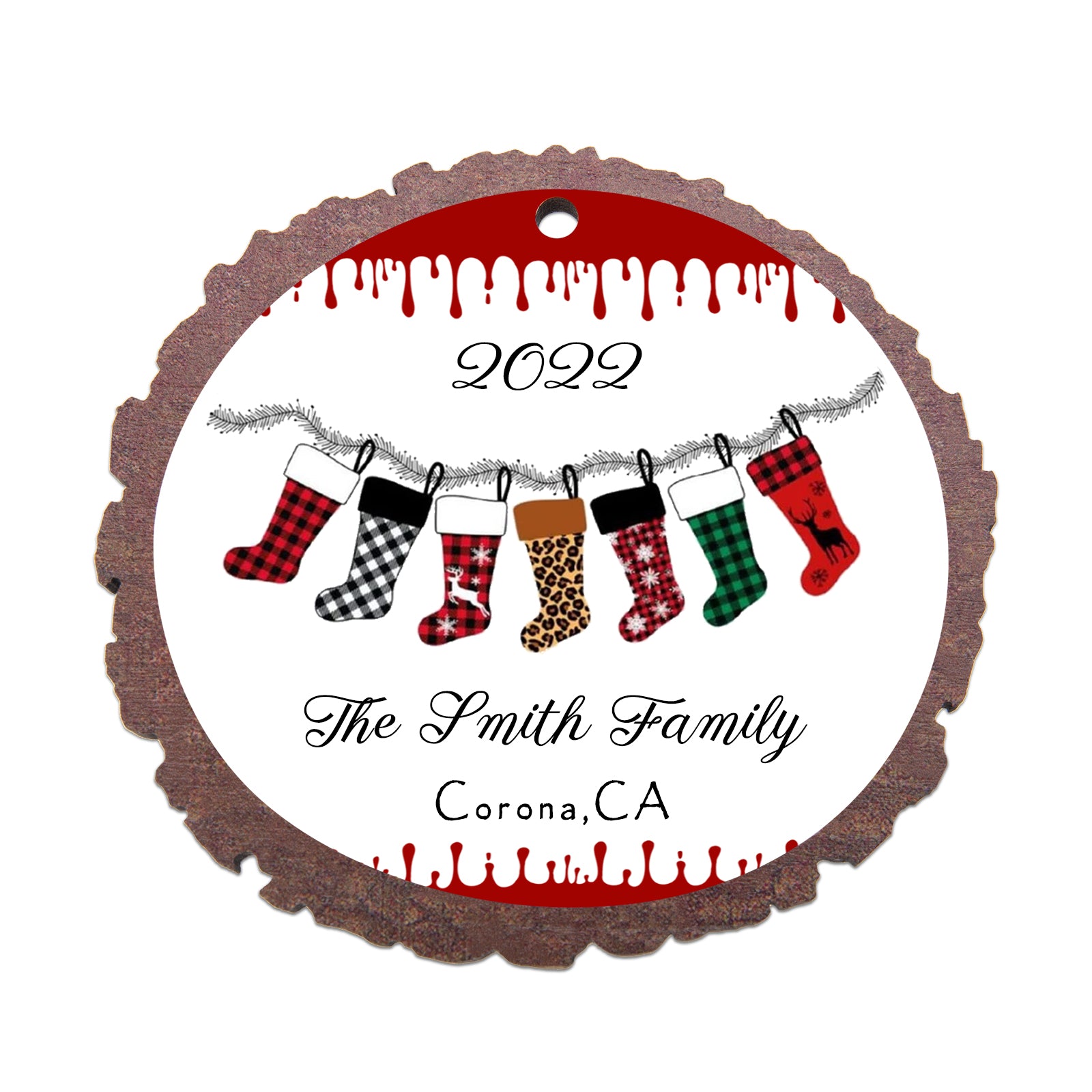 Personalised Photo Christmas Ornament - handmade