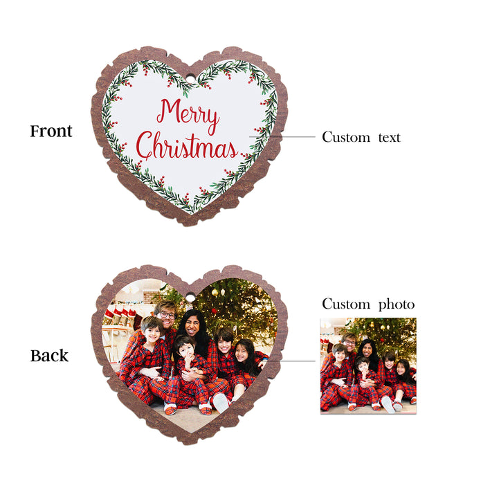 Christmas Decoration Custom Photo Ornament - handmade