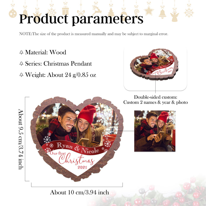 Christmas Decoration Custom Name Ornament - handmade