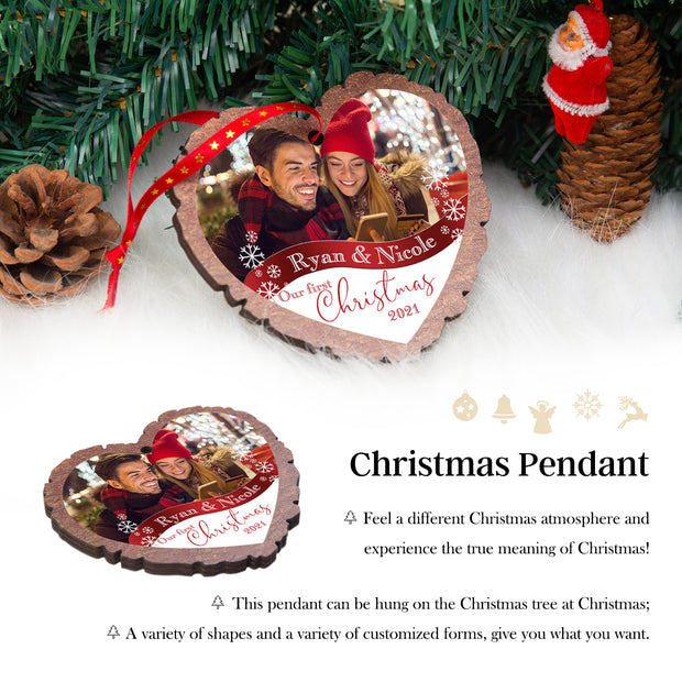 Christmas Decoration Custom Name Ornament - handmade