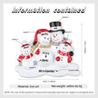 Custom Name Christmas Snowman Ornament - handmade