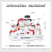 Custom Name Christmas Snowman Ornament - handmade