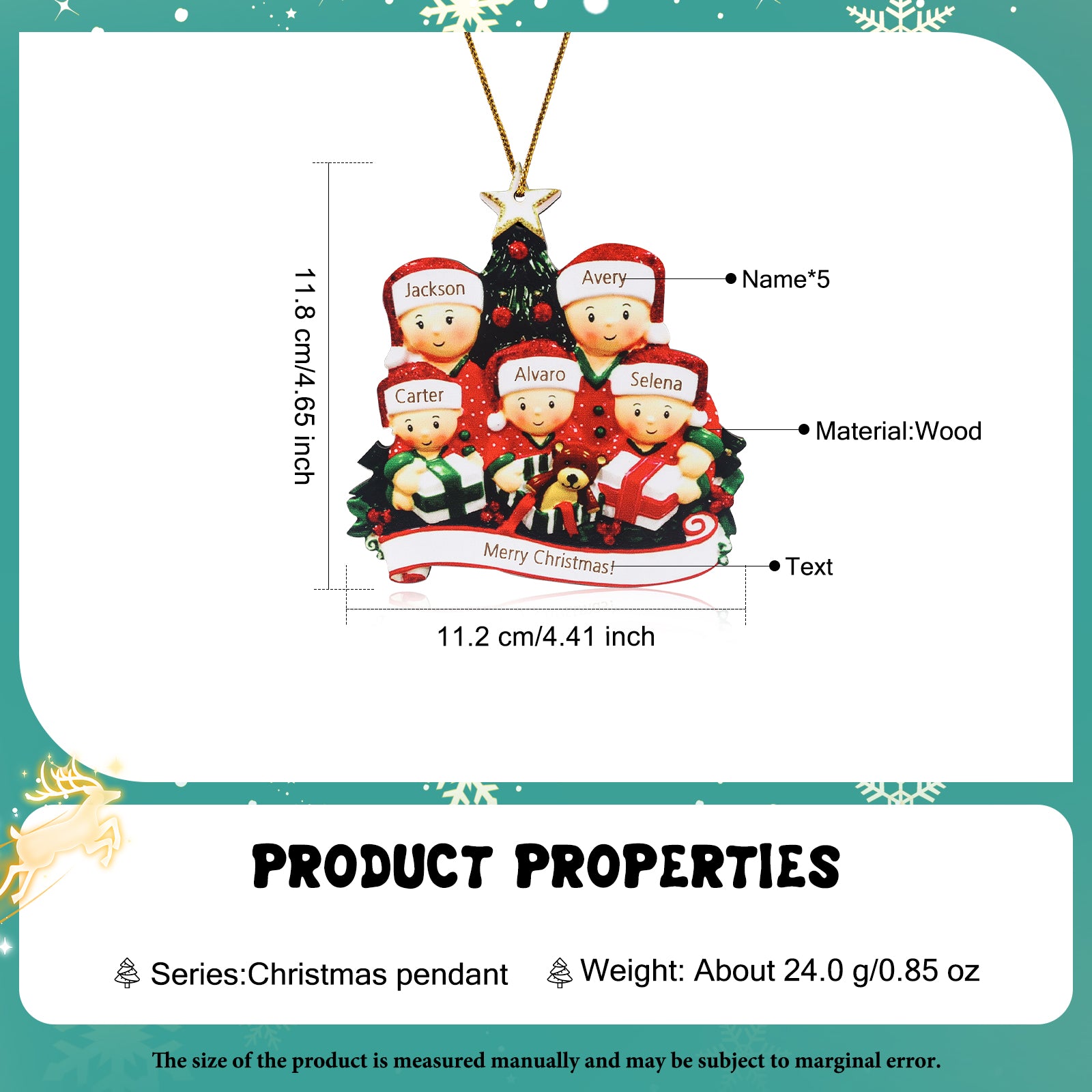 Custom Christmas Pendants - handmade