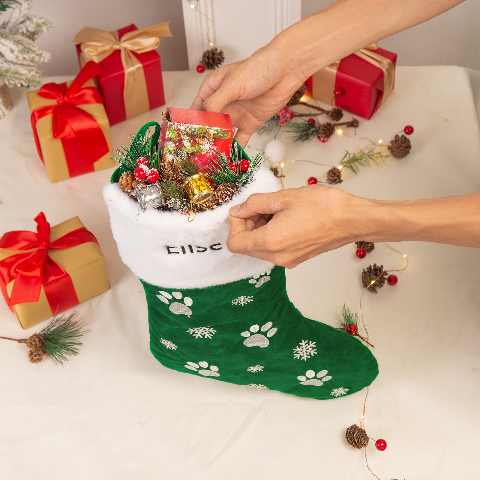 Custom socks For Christmas - handmade