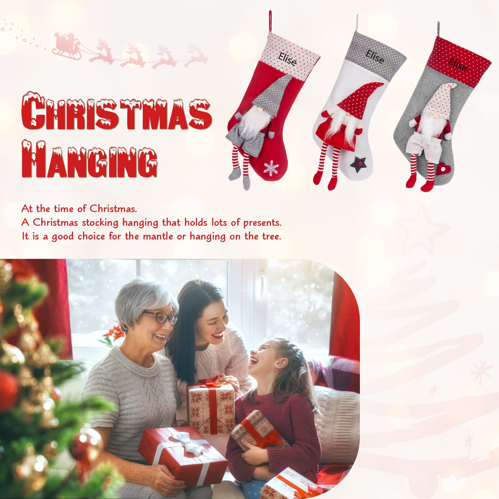 Custom Christmas Socks - handmade