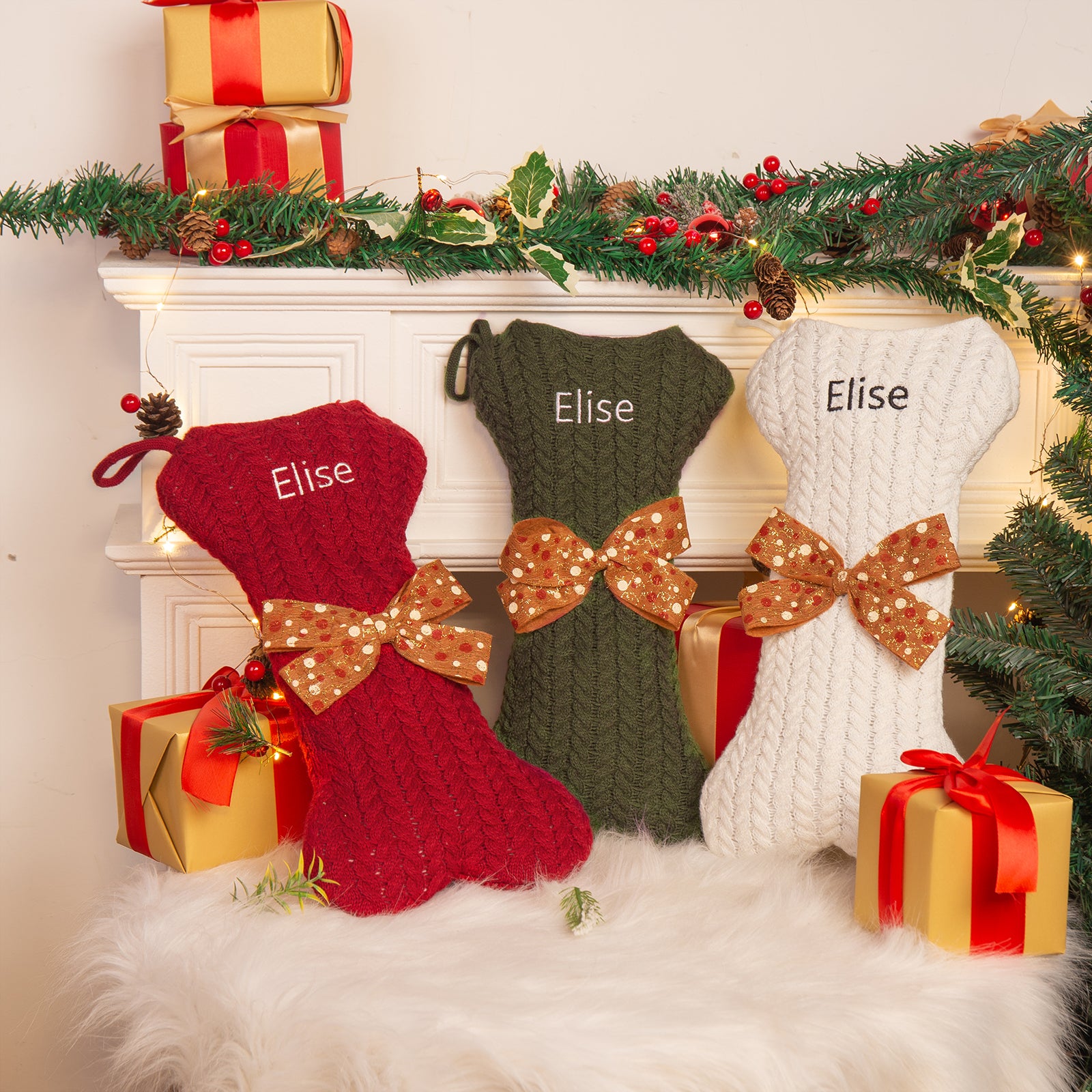 Custom Christmas stockings - handmade