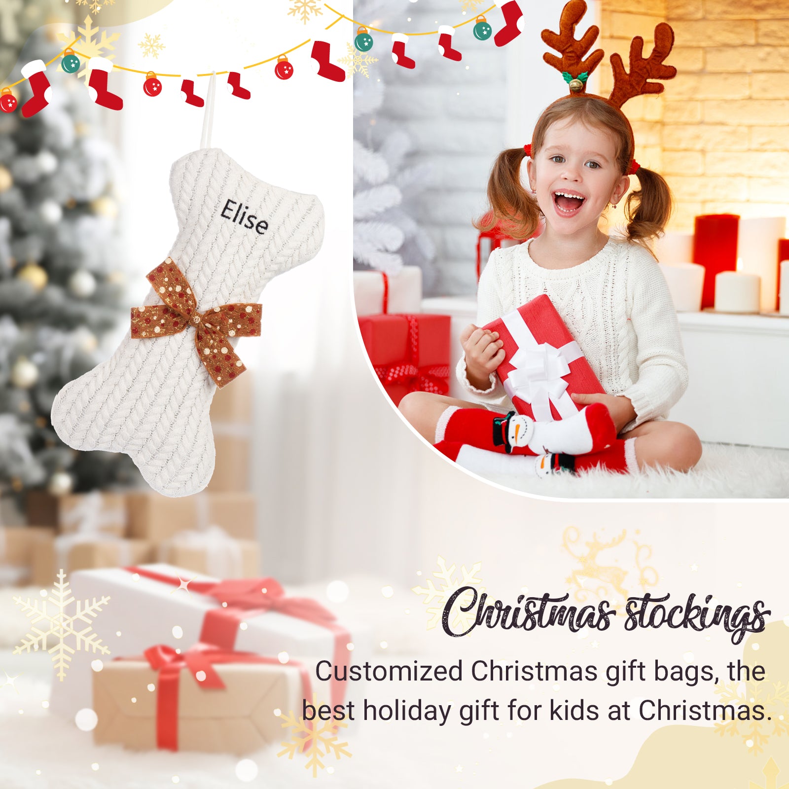 Custom Christmas stockings - handmade