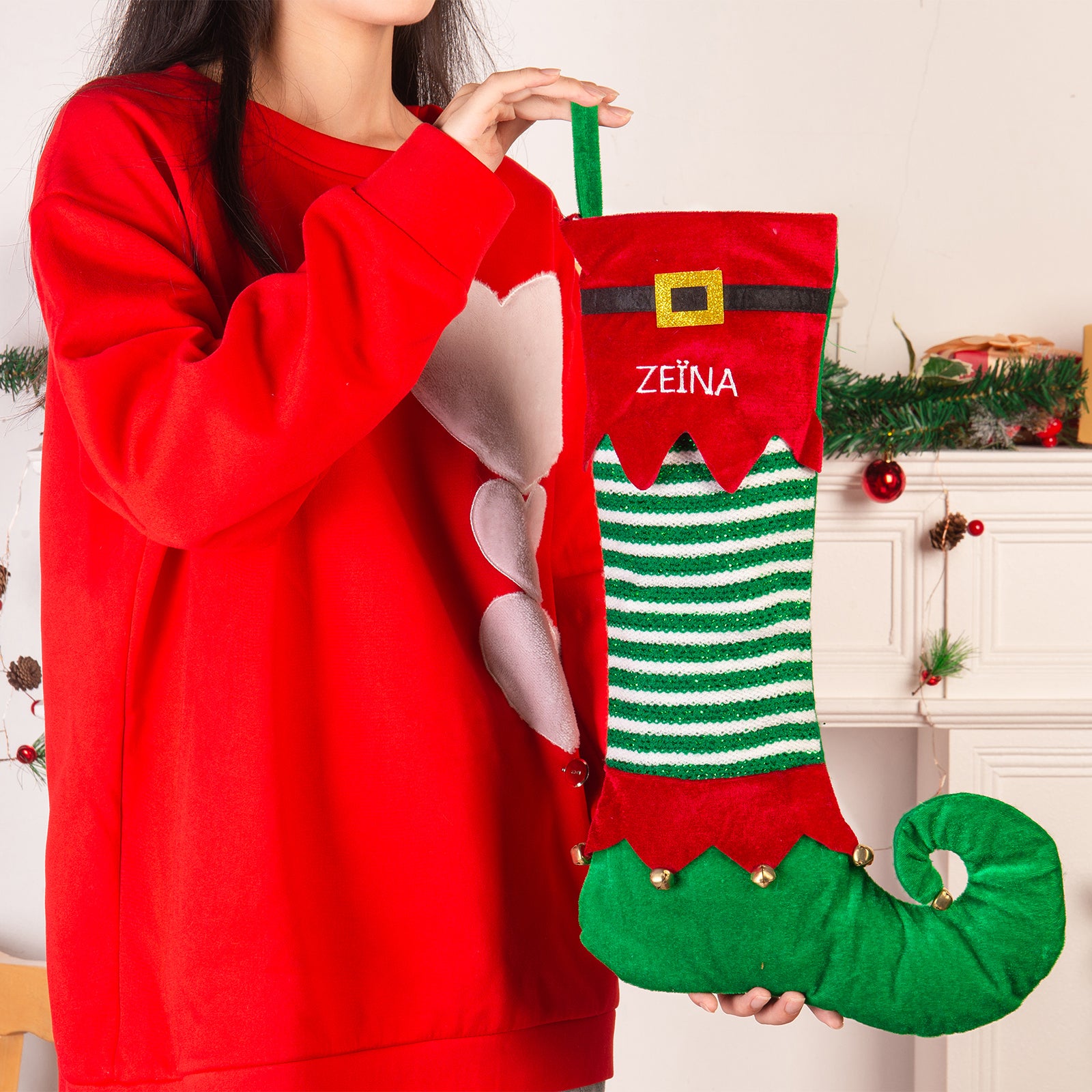 Custom Name Christmas stockings - handmade