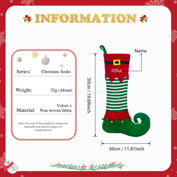 Custom Name Christmas stockings - handmade