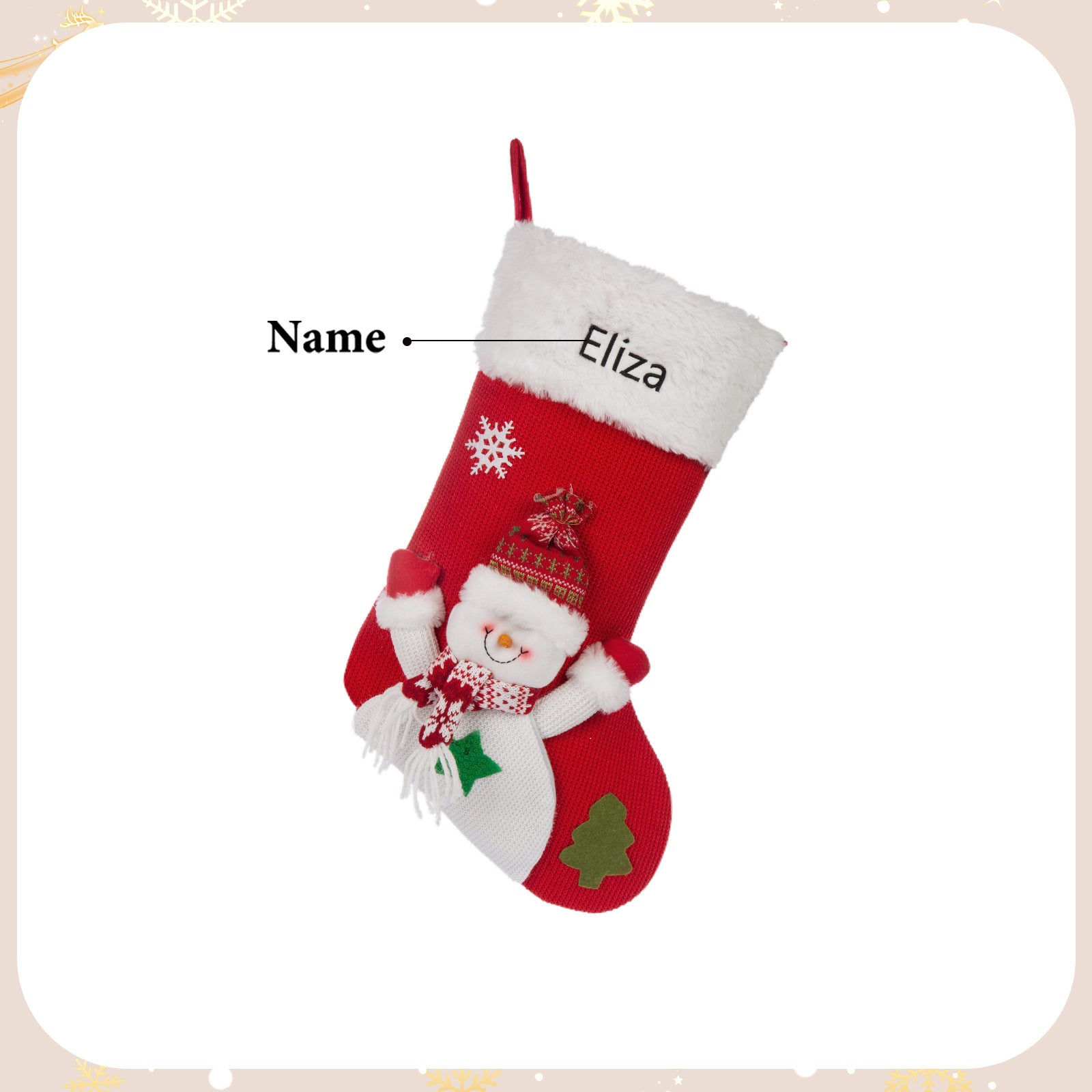 Custom Name Christmas stockings - handmade