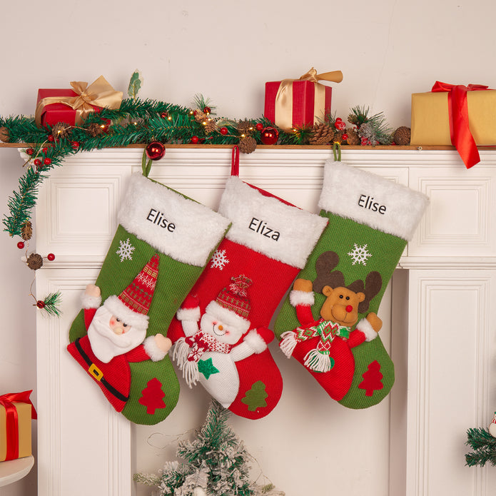 Custom Name Christmas stockings - handmade