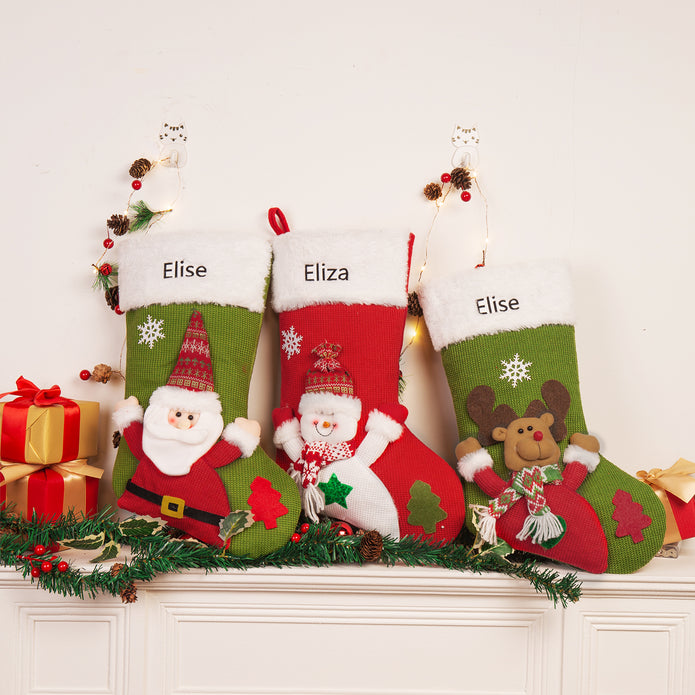 Custom Name Christmas stockings - handmade