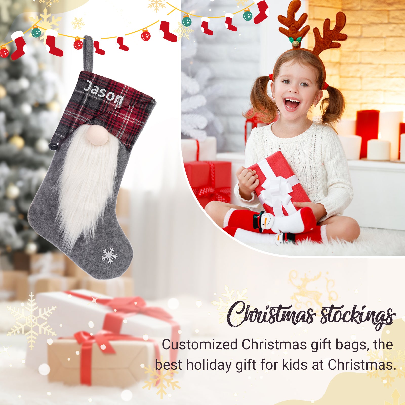 Custom Christmas stockings - handmade